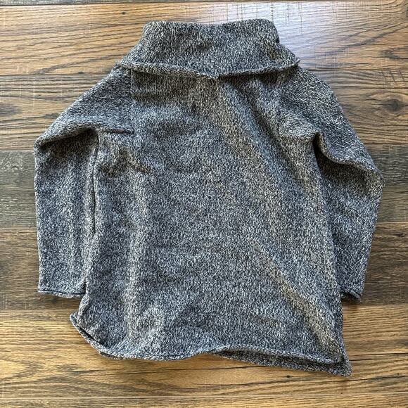 Pure Jill Women’s Small Gray Marled Wool Blend Cowl Neck Tunic Sweater - Picture 2 of 6